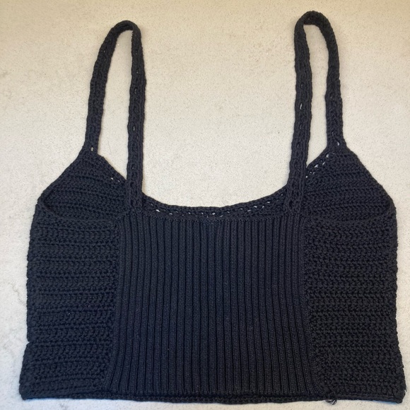 FREE PEOPLE🌻 Crochet Crop Sweater Cami - Picture 9 of 13